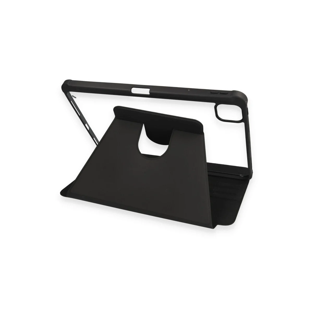 Apple İpad Pro 11 (2021) Kılıf Ling 360 Kalemlikli Tablet Kılıf - Siyah görsel 6