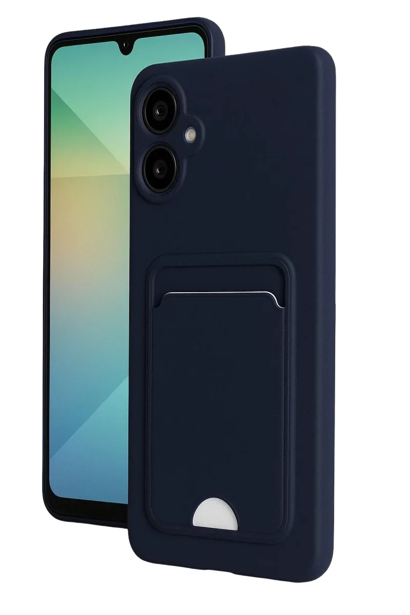 Samsung Galaxy A07 4G Kelvin Kartvizitli Silikon - Lacivert