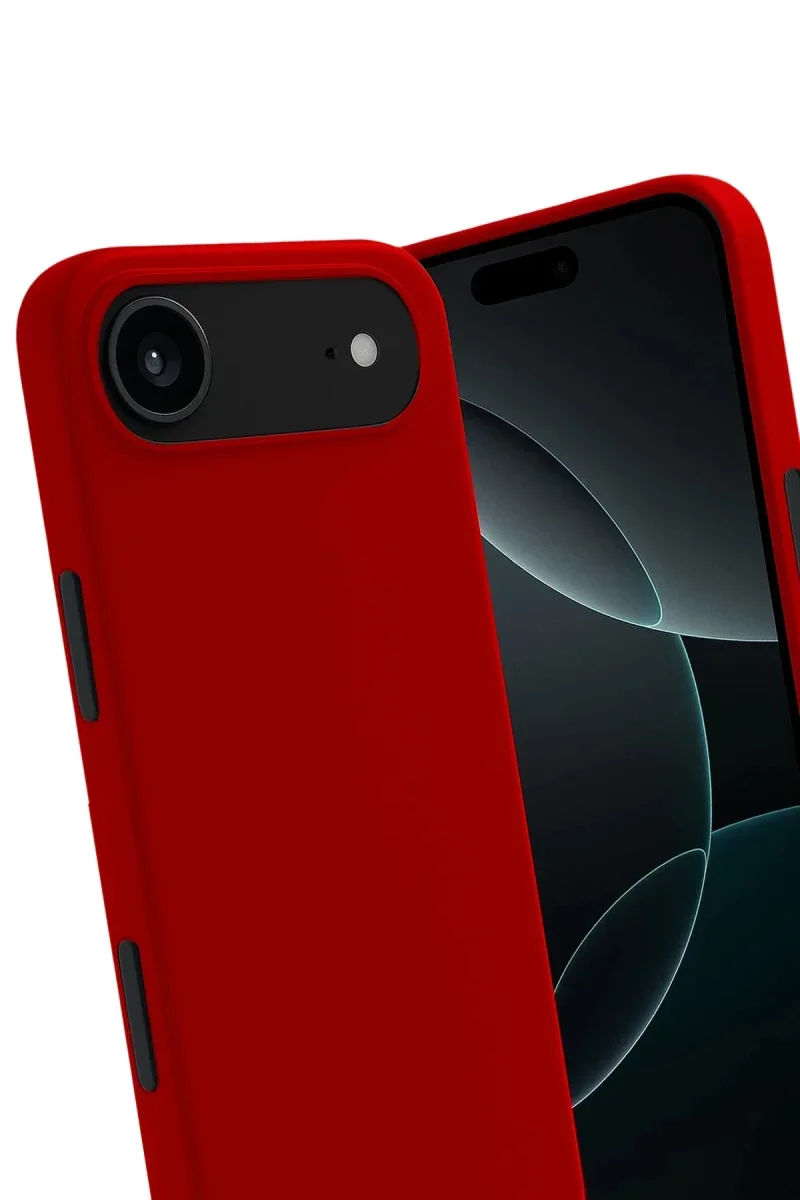 Apple iPhone 17 Air First Silikon - Kırmızı görsel 3
