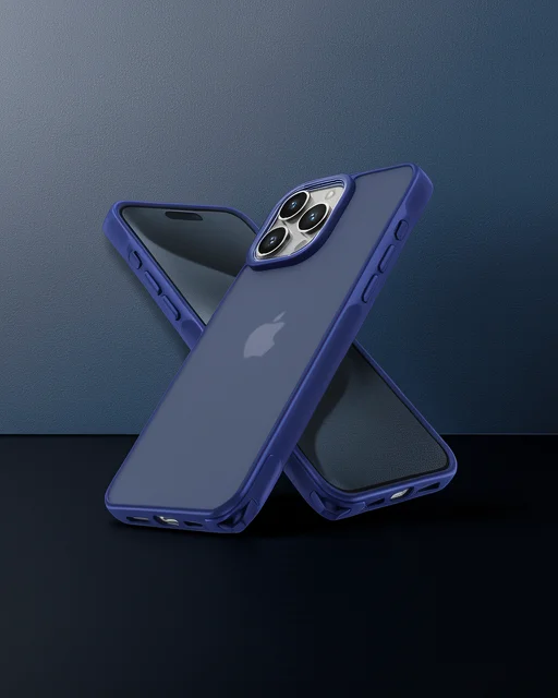 Apple İphone 15 Pro Max Kılıf Elegant Kapak - Lacivert