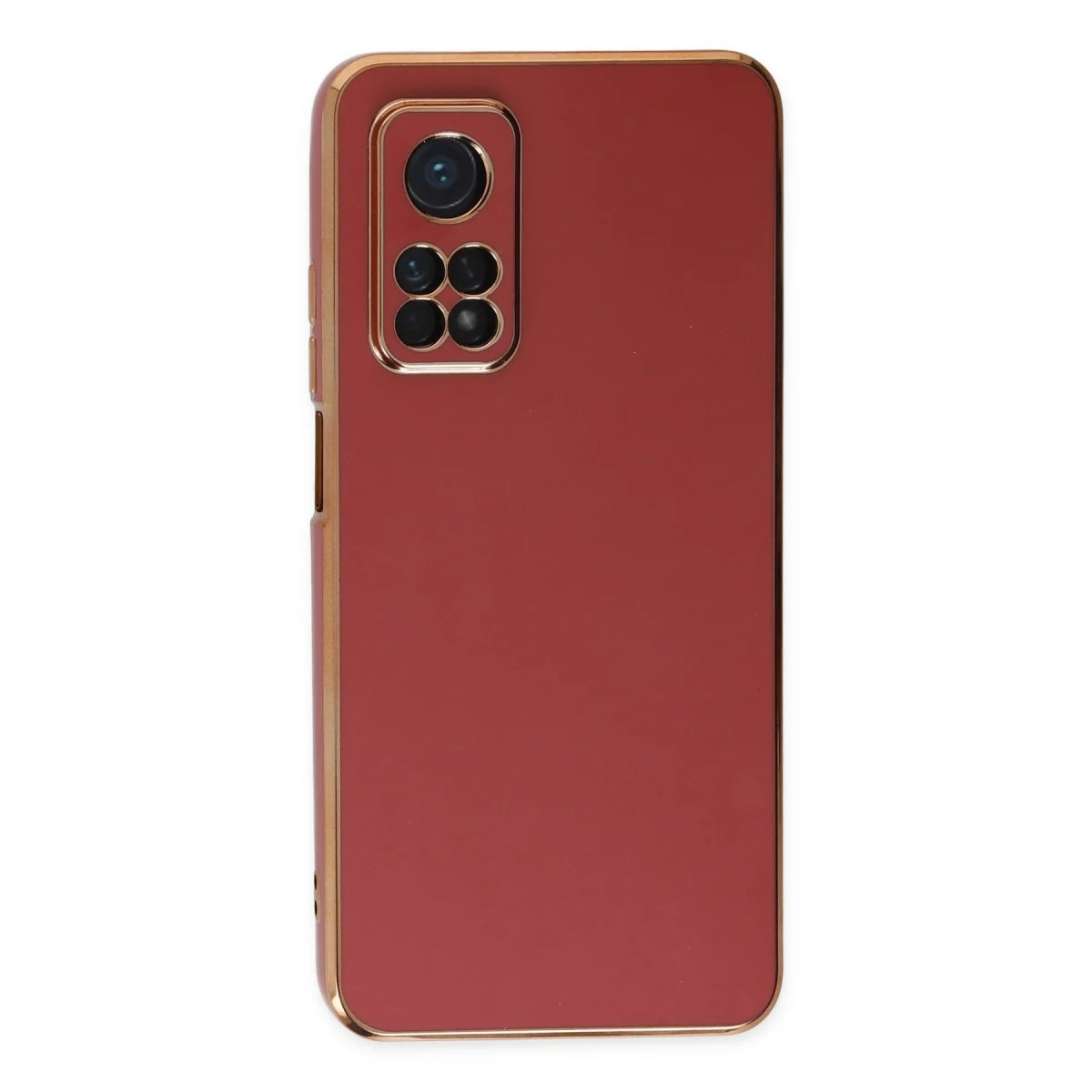 Xiaomi Mi 10t Kılıf Volet Silikon - Kırmızı görsel 2