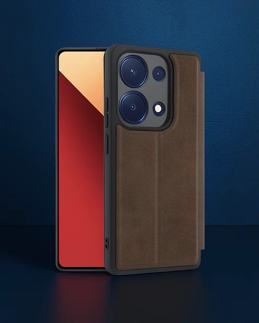 Xiaomi Redmi Note 13 Pro 4g Kılıf Flip Cover - Taba