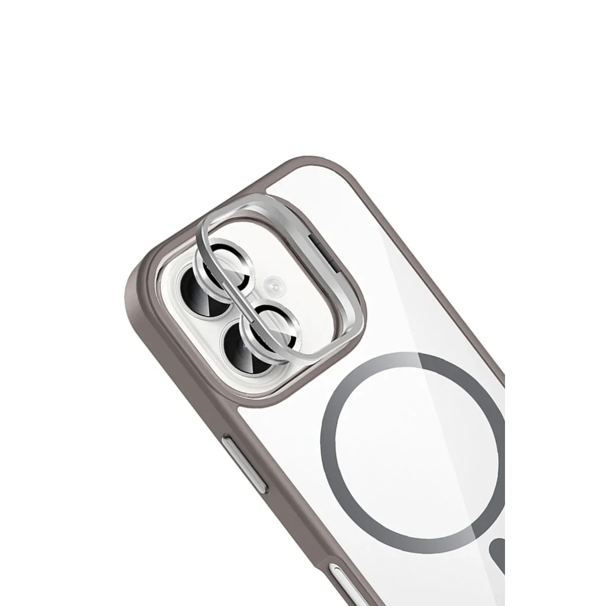 Joko Apple iPhone 16 Plus Remim Lensli Magsafe Standlı Kapak - Titan Gri görsel 4