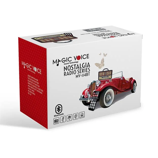 MagicVoice MV-114BT USB - SD - FM - Bluetooth Destekli Nostaljik Radyo görsel 3