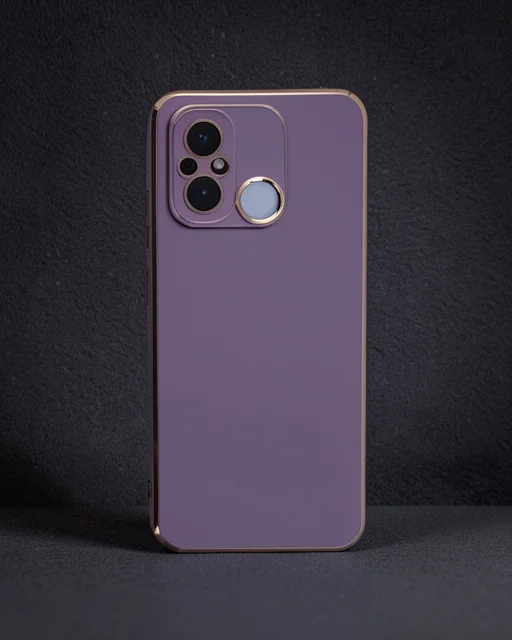Xiaomi Redmi 12c Kılıf Volet Silikon - Mor