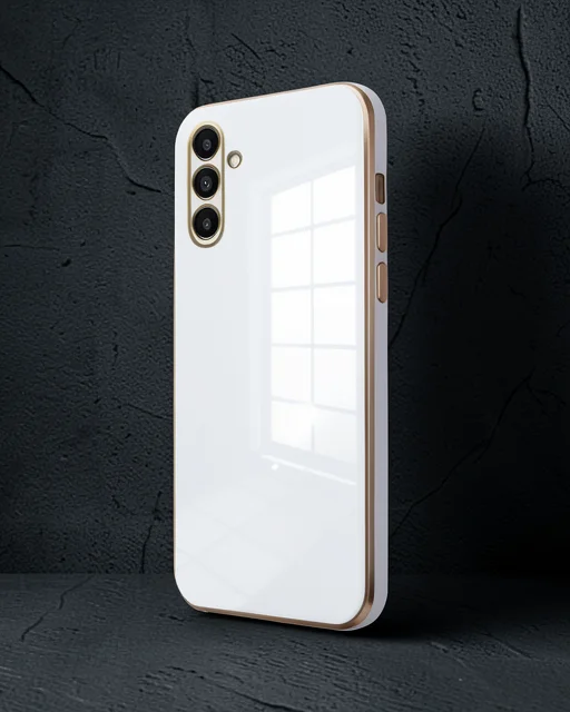 Samsung Galaxy M15 Kılıf Volet Silikon - Beyaz