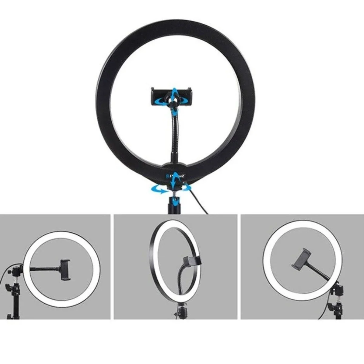 8inç 20cm Youtube Instagram Tiktok Selfie Stüdyo Video Fotoğraf Ring Light Tripod Led Halk görsel 2