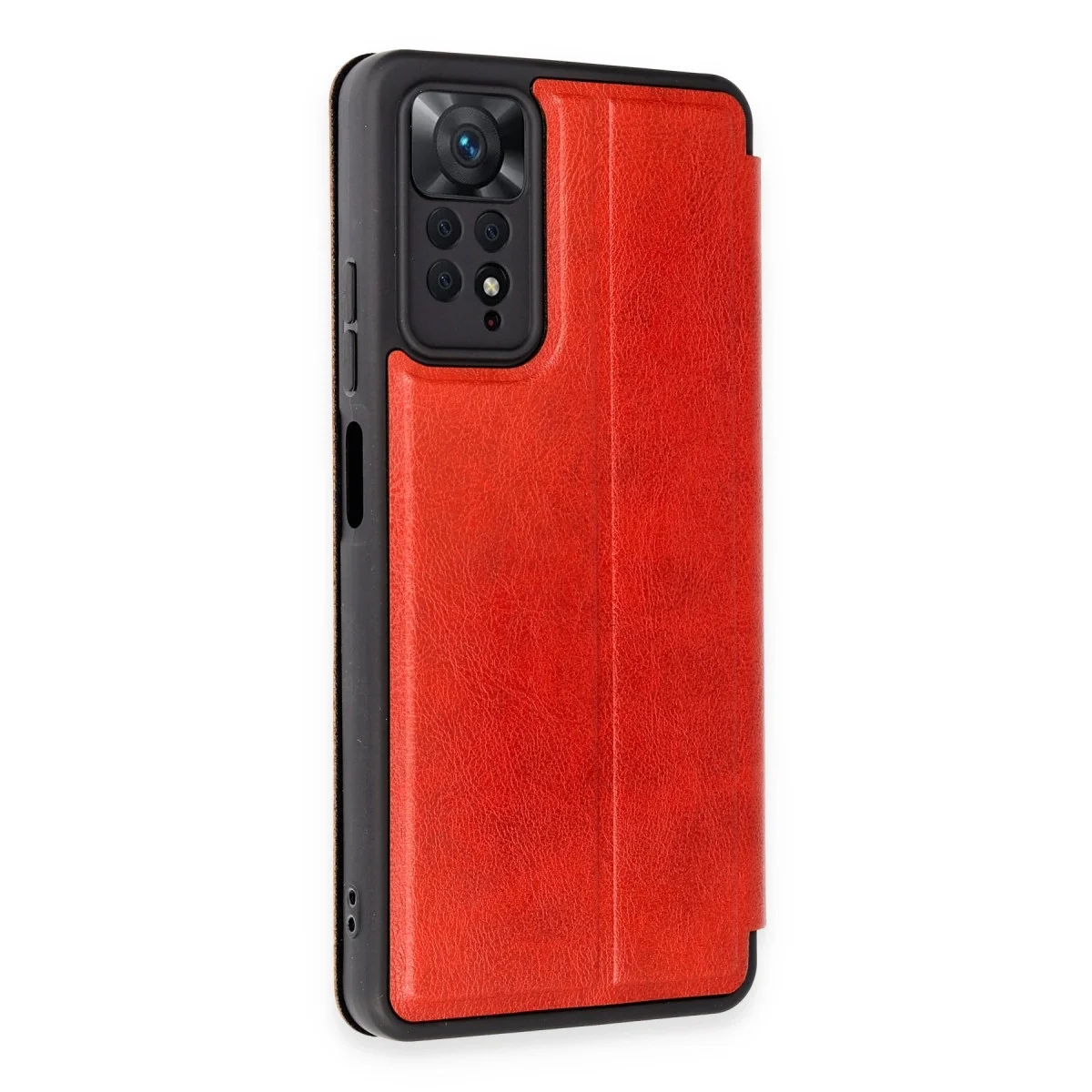Xiaomi Redmi Note 12 Pro 4g Kılıf Flip Cover - Kırmızı görsel 2