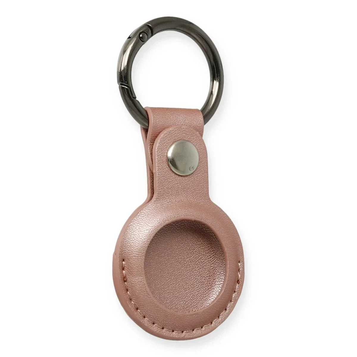 Airtag Anahtarlık Deri Kılıf - Rose Gold görsel 2