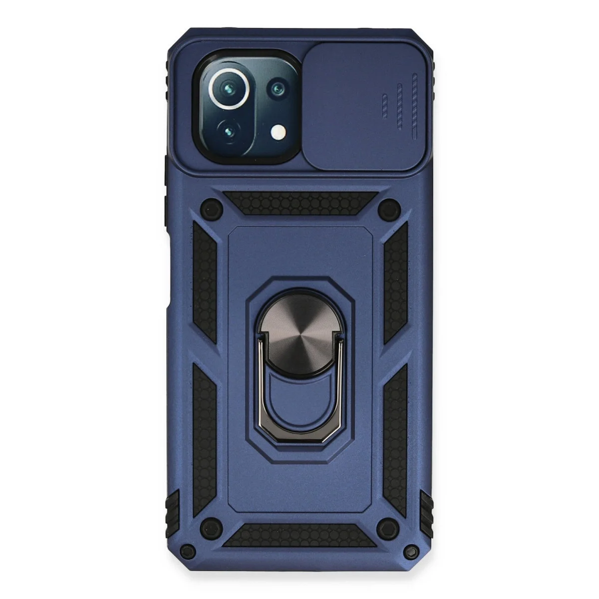 Xiao 11 Lite Kılıf Pars Lens Yüzüklü Silikon - Lacivert