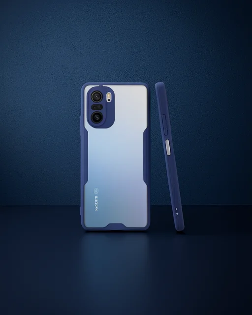Xiaomi Poco F3 Kılıf Platin Silikon - Lacivert