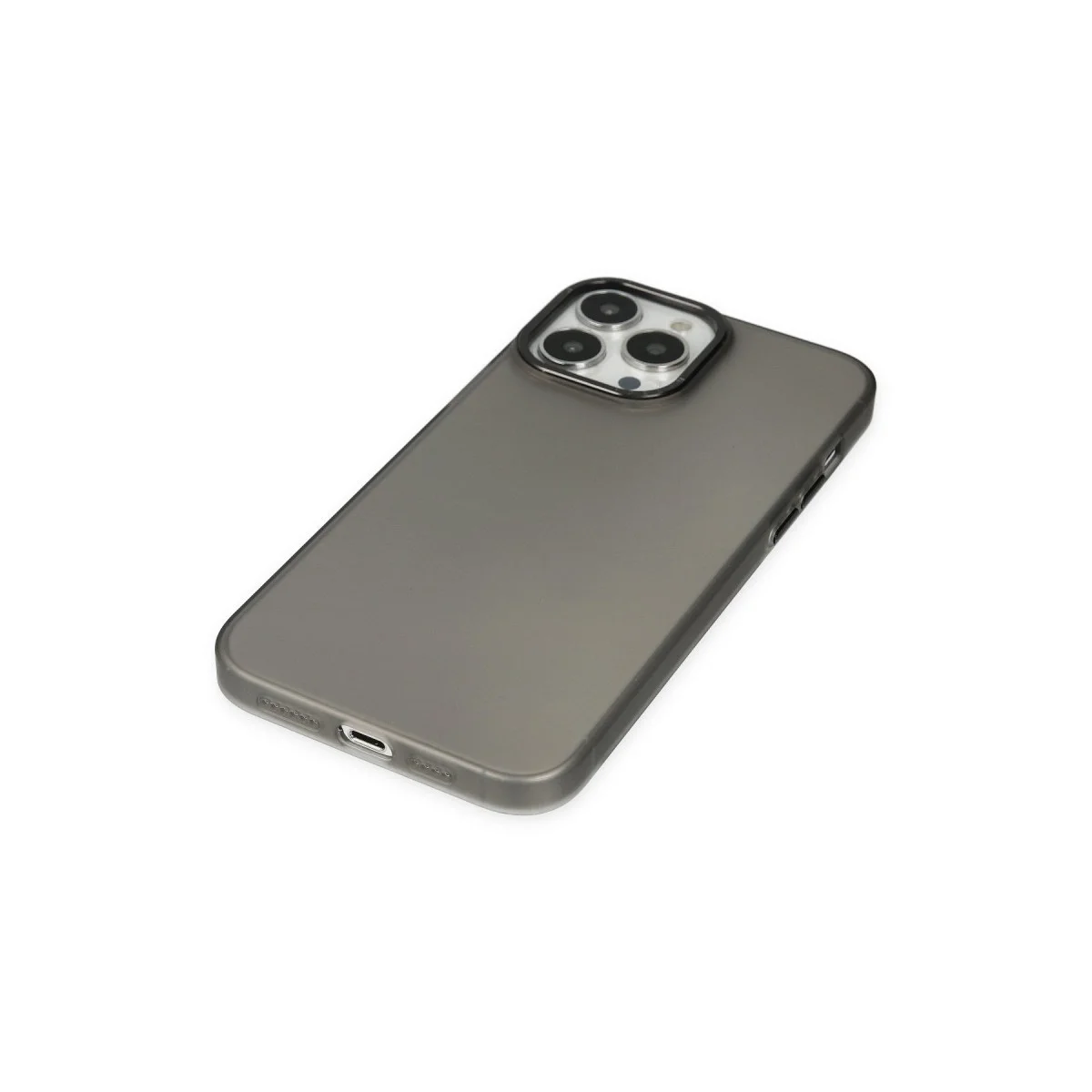 Apple İphone 14 Pro Max Kılıf Modos Metal Kapak - Siyah görsel 4