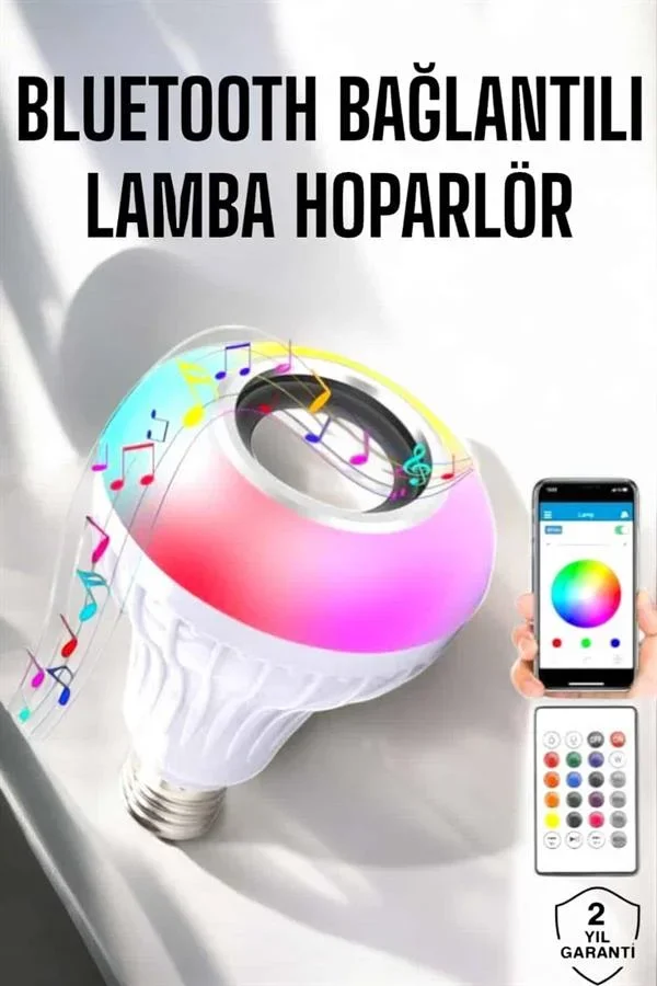 Lamba Led Hoparlör Dayanıklı ve Uzun Ömürlü Bluetooth Hoparlör görsel 2