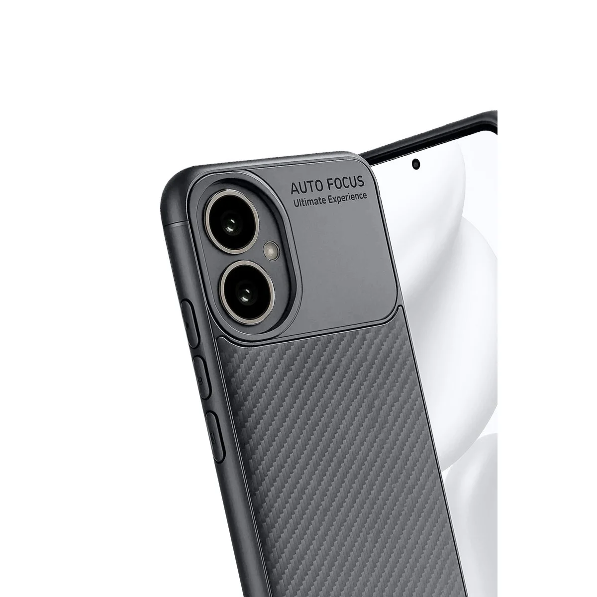 Honor 400 Kılıf Auto Focus Karbon Kapak - Gri görsel 4