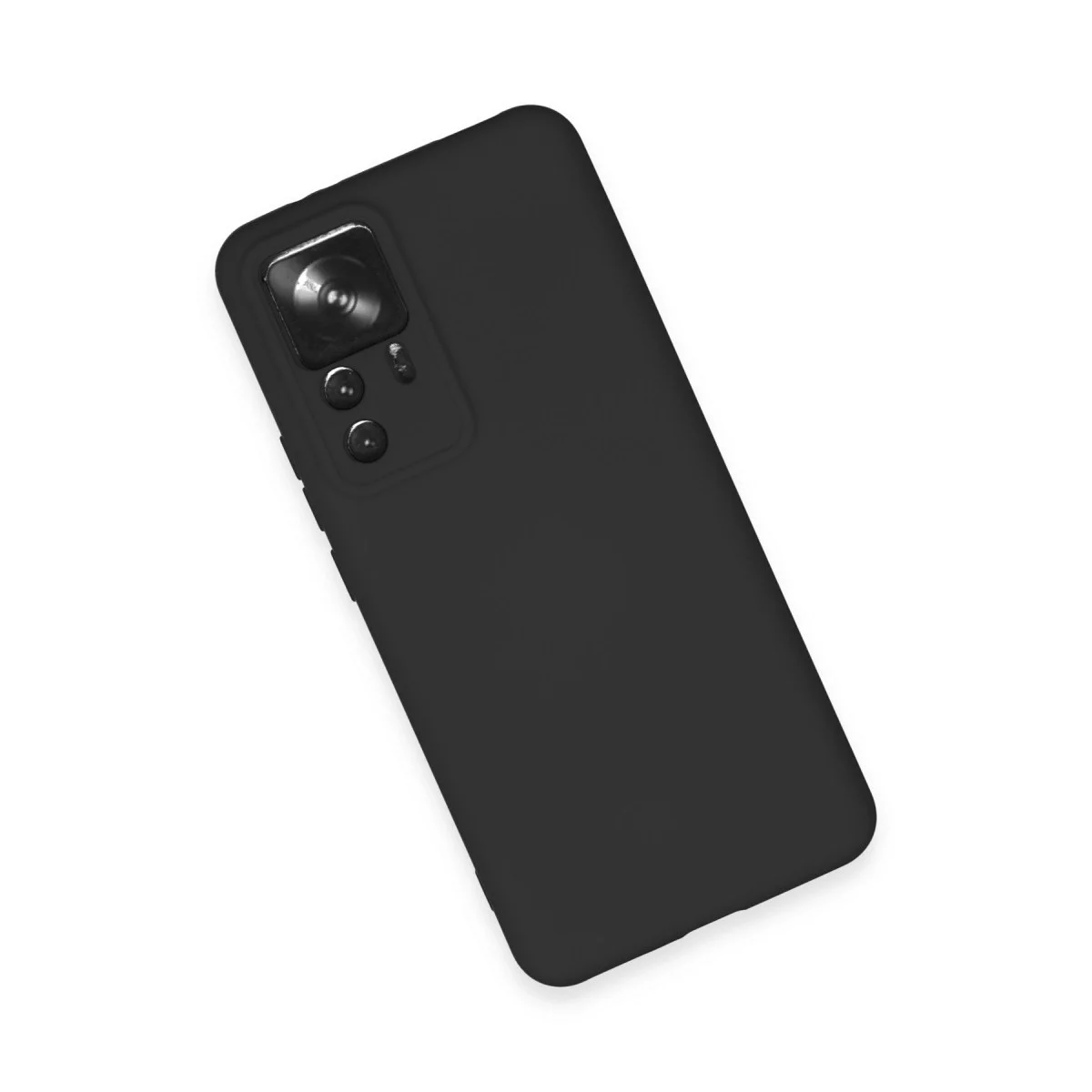 Xiaomi Mi 12t Pro Kılıf Nano İçi Kadife Silikon - Siyah görsel 3