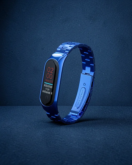 Xiaomi Mi Band 4 Metal Baklalı Kordon - Mavi