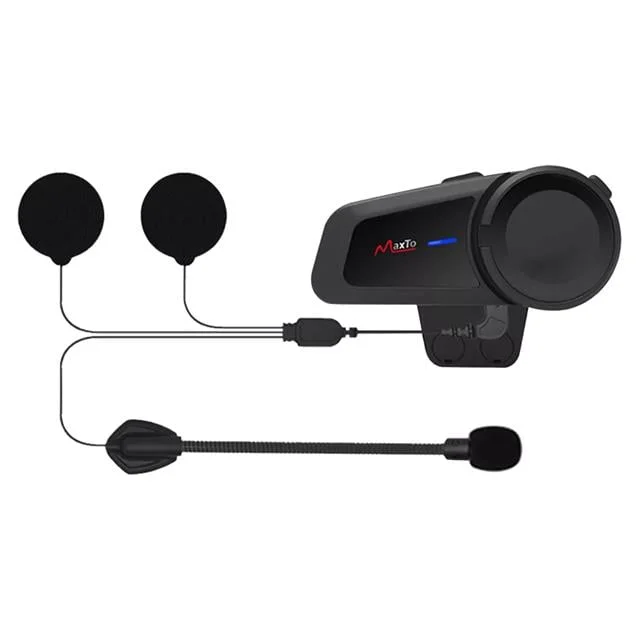 M2 Motosiklet Bluetooth Intercom Kulaklık 6 Kişi Destekli görsel 3
