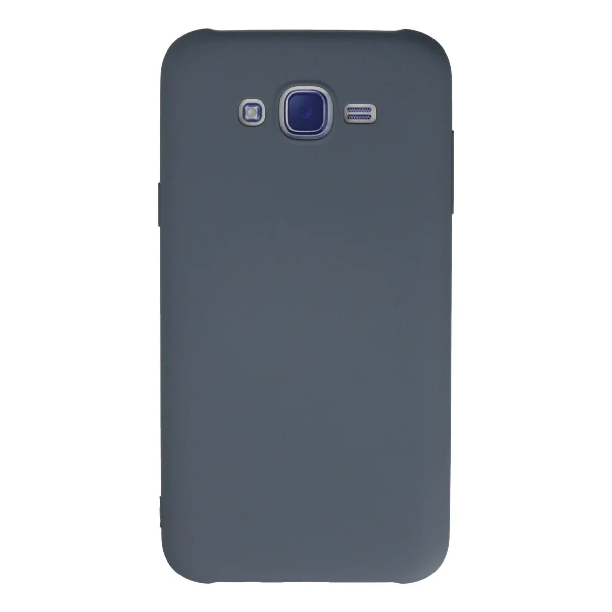 Samsung Galaxy J7 Kılıf Nano İçi Kadife Silikon - Gri