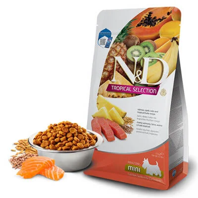 Tropical Selection Somonlu ve Tropikal Meyveli Mini Irk Yetişkin Köpek Maması 1,5 Kg