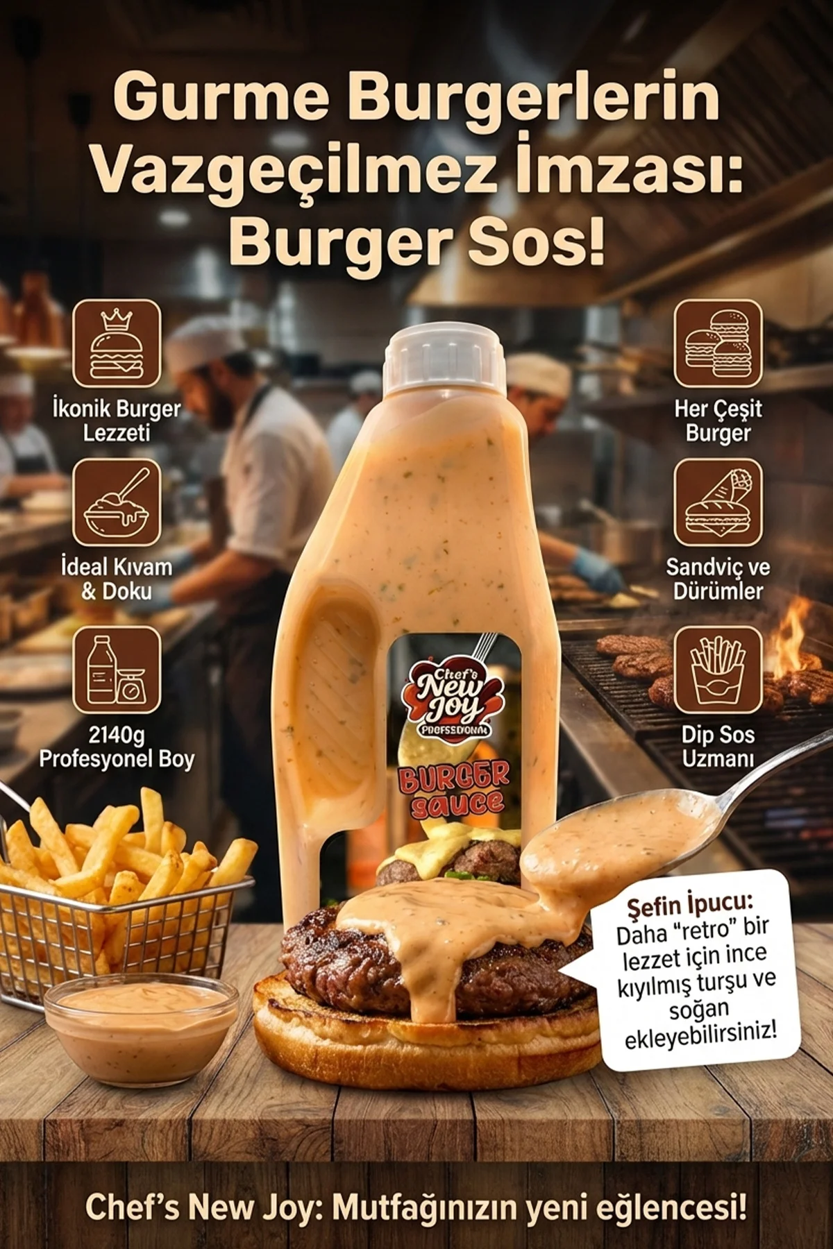 Burger Sos 2140 gr Burger Sauce görsel 3