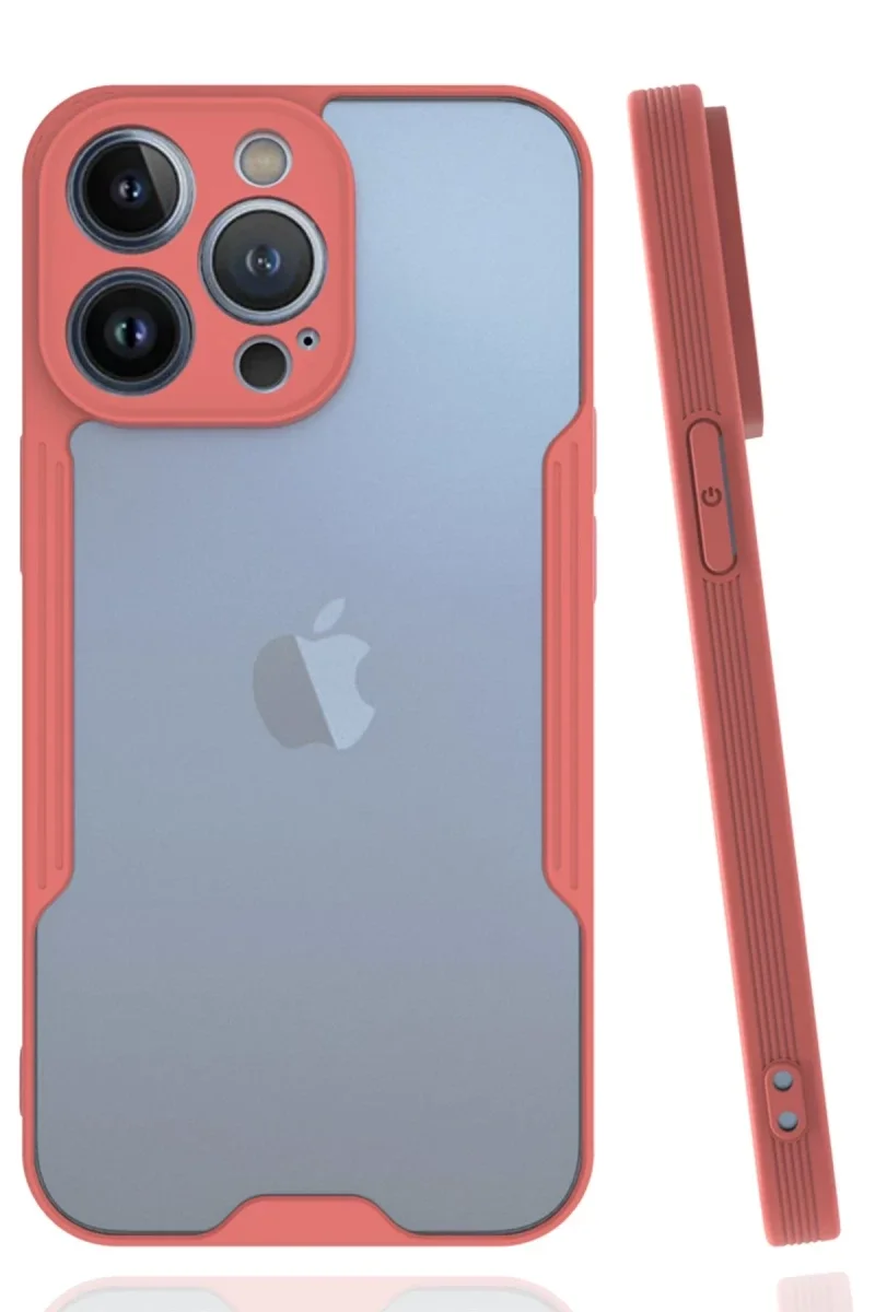 Apple iPhone 14 Pro Max Kılıf Platin Silikon - Pembe
