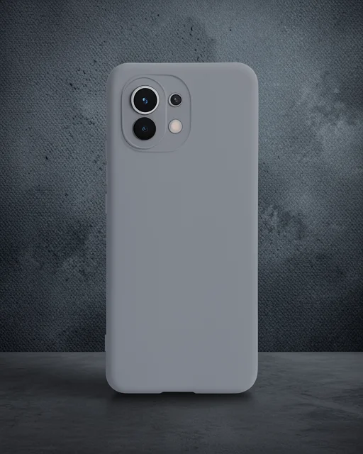 Xiaomi Mi 11 Kılıf Nano İçi Kadife Silikon - Gri