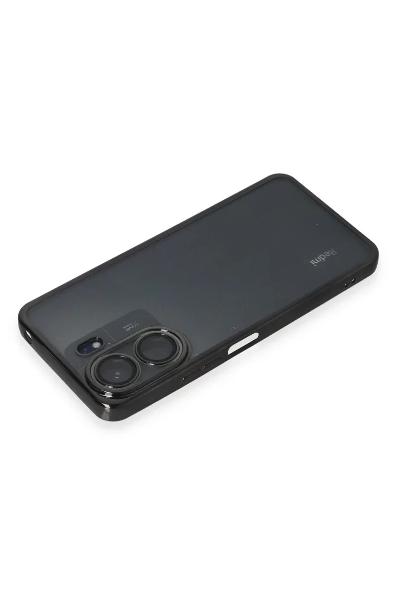 Xiao Red 13C Kılıf Razer Lensli Silikon - Siyah görsel 3