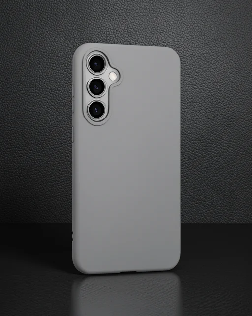 Samsung Galaxy S24 Kılıf Nano İçi Kadife Silikon - Gri