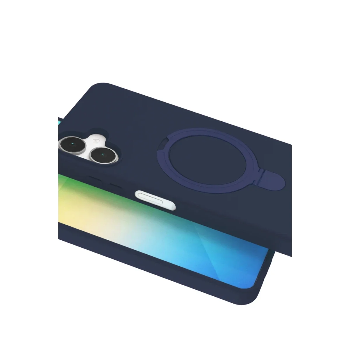 Samsung Galaxy A06 Regal Magsafe Standlı Kapak - Lacivert görsel 4