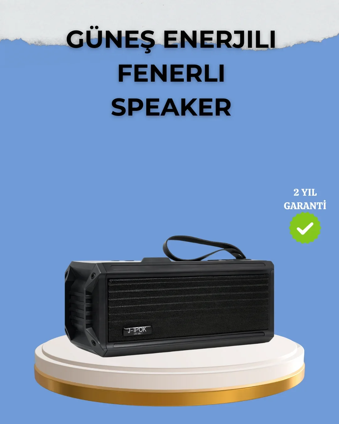 Kablosuz J-IPOX P520 Bluetooth Hoparlör Uzun Pil Ömrü ve krofon