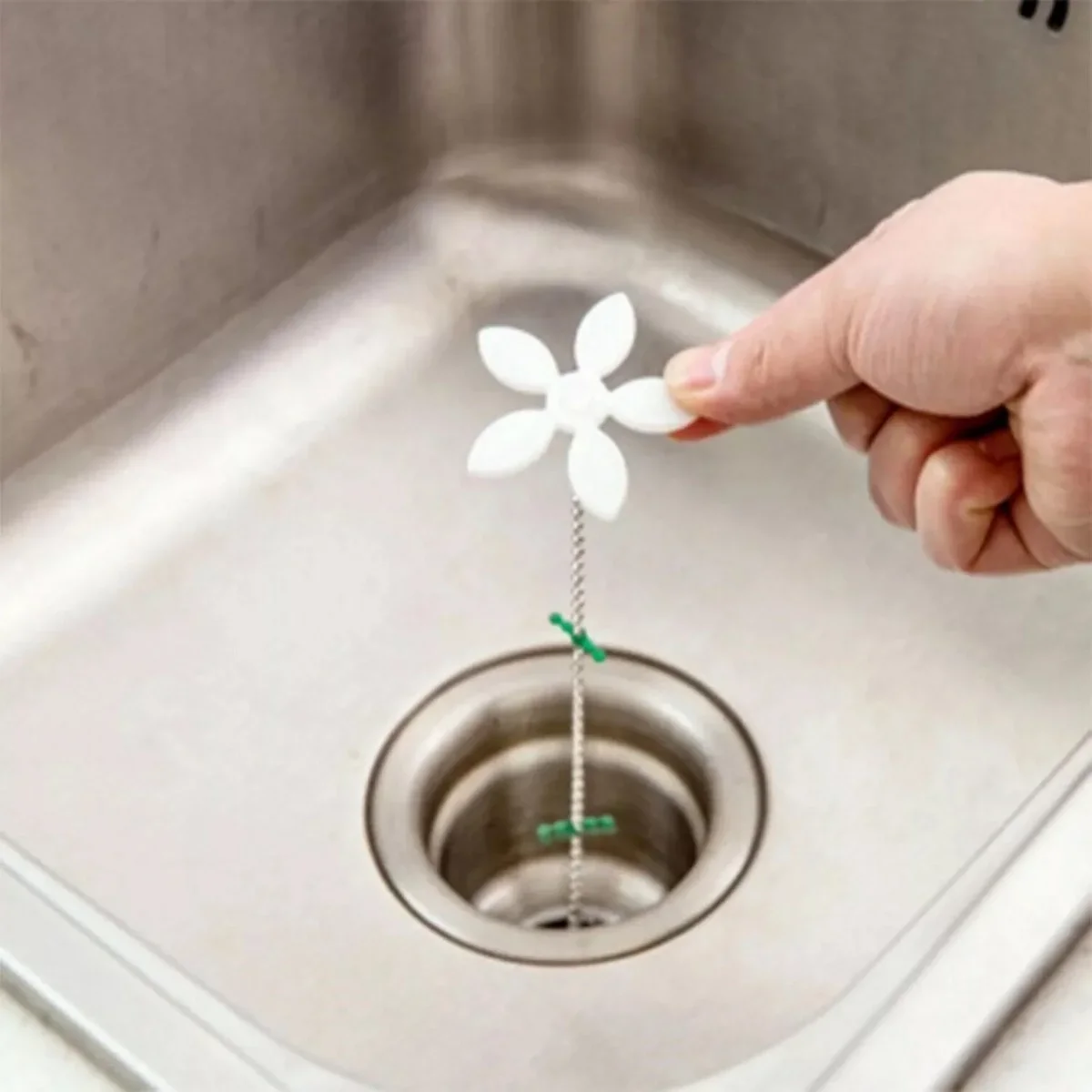 Pratik Banyo Küvet Lavabo Gideri Tıkanma Önleyici Plastik Aparat görsel 3