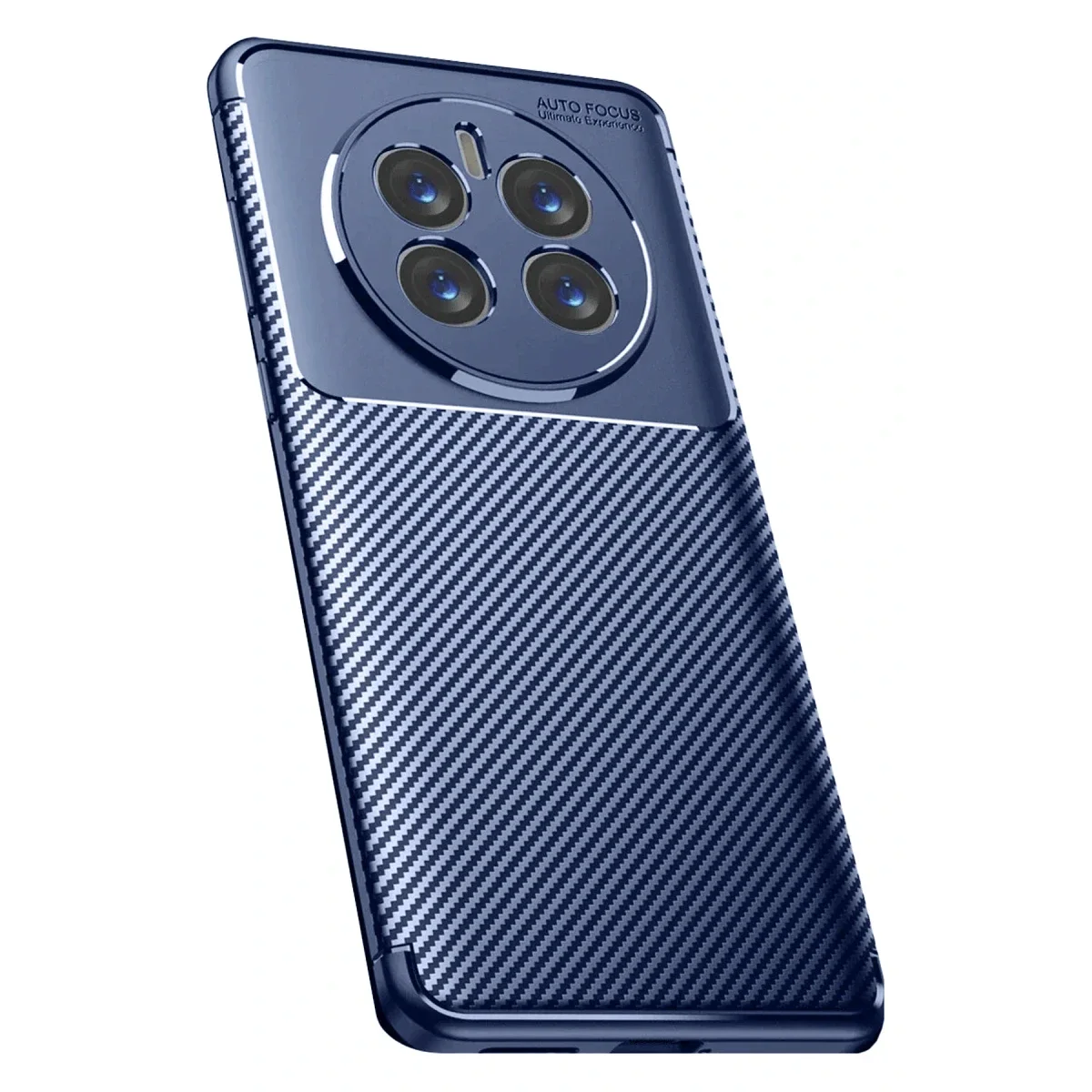 Realme 12 Pro Plus Kılıf Auto Focus Karbon Kapak - Lacivert