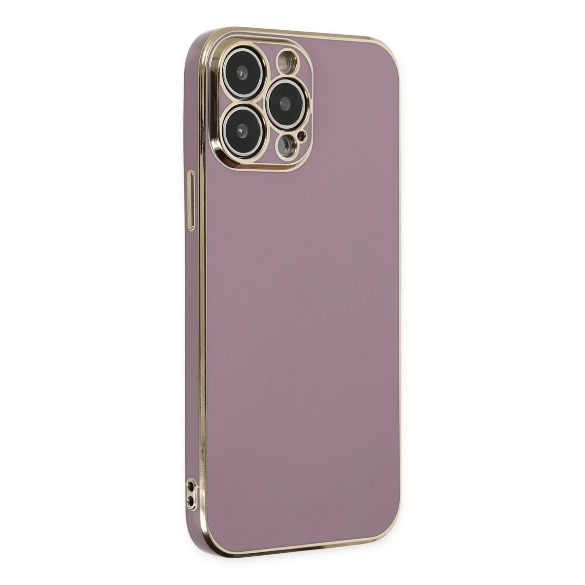 Apple İphone 14 Pro Max Kılıf Volet Silikon - Mor