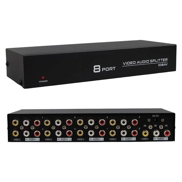 PM-4832 8 Port Video Stereo Audio Dağıtıcı Çoğaltıcı 1024X768-85HZ görsel 5