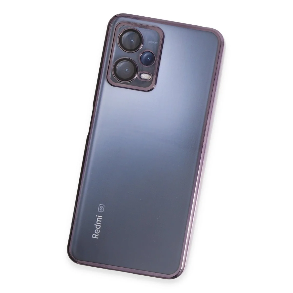 Xiaomi Redmi Note 12 5g Kılıf Razer Lensli Silikon - Mor görsel 3