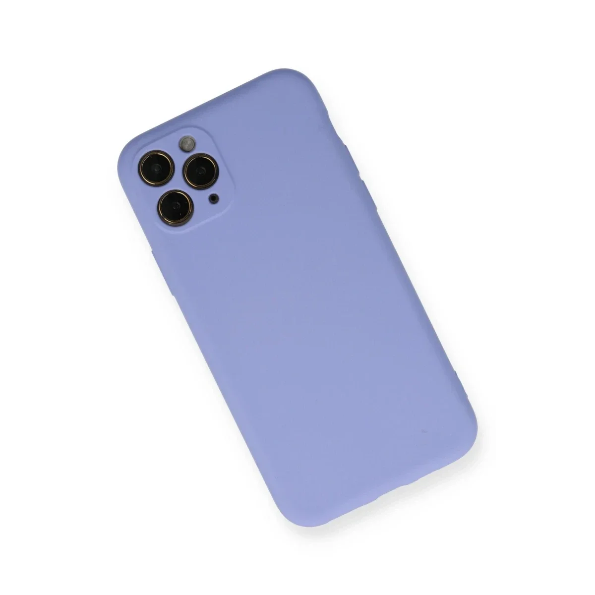 Apple iPhone 11 Pro Kılıf Nano içi Kadife Silikon- Lila görsel 2