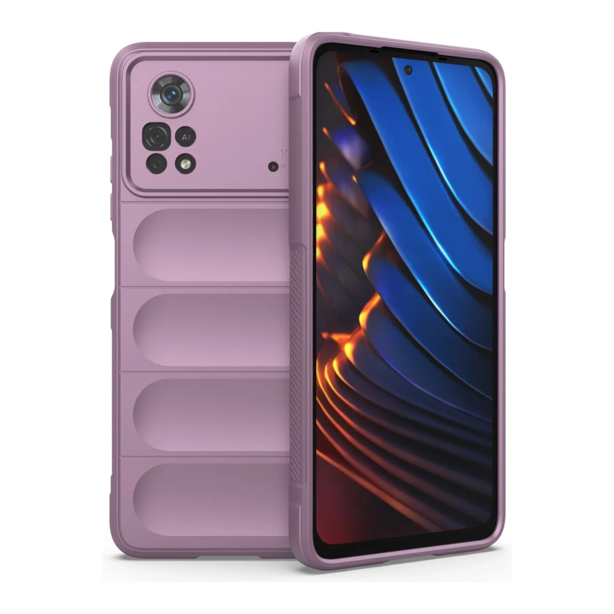 Xiao Poco X4 Pro 5g Kılıf Optimum Silikon - Mor