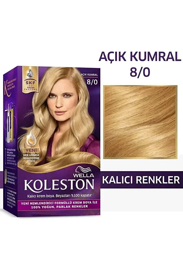 Koleston Kit Saç Boyası - 8/0 Açık Kumral