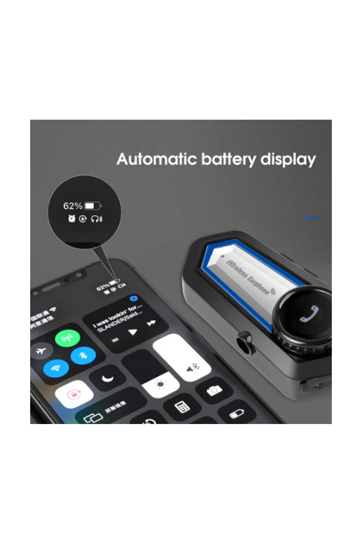 Vothoon Bt31 Kask Kulaklık Bluetooth 5.0 Motosiklet Interkom Su Geçirmez Kablosuz Kulaklık görsel 6