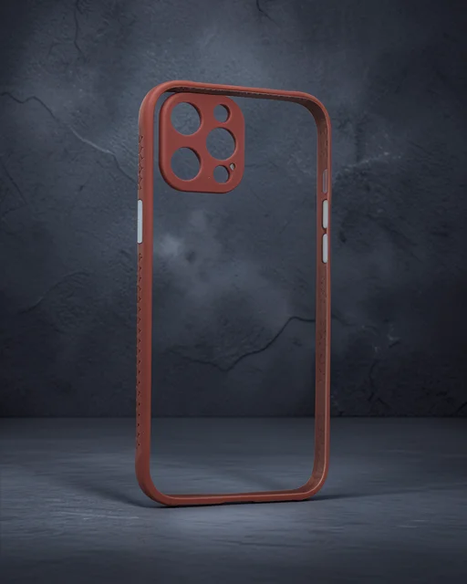 Apple İphone 12 Pro Kılıf Miami Şeffaf Silikon - Fuşya