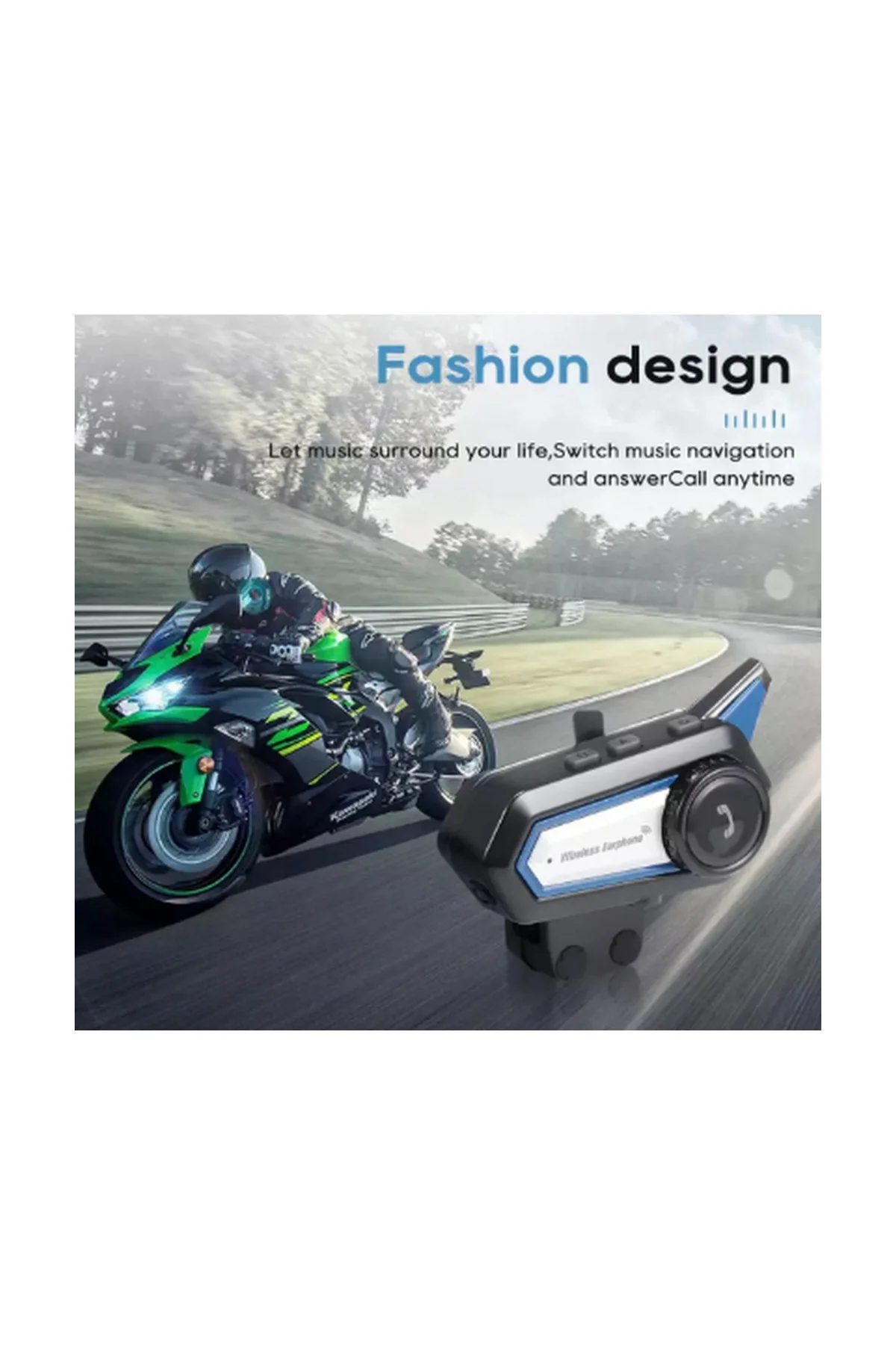 Vothoon Bt31 Kask Kulaklık Bluetooth 5.0 Motosiklet Interkom Su Geçirmez Kablosuz Kulaklık görsel 2