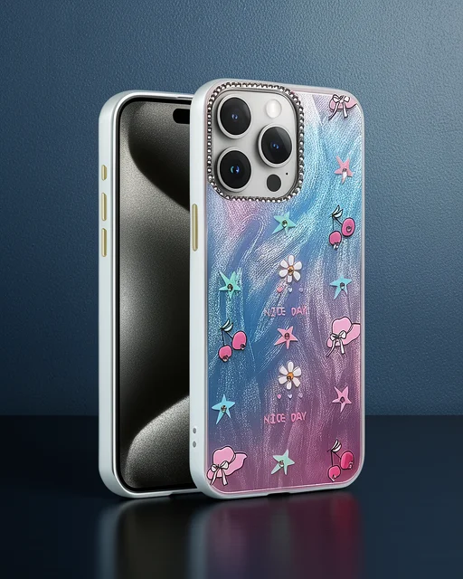 Apple İphone 14 Pro Kılıf Blade Aynalı Desenli Kapak - Desen 4