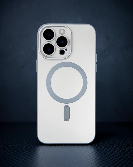 Apple İphone 13 Pro Max Kılıf Moshi Lens Magneticsafe Silikon - Gümüş