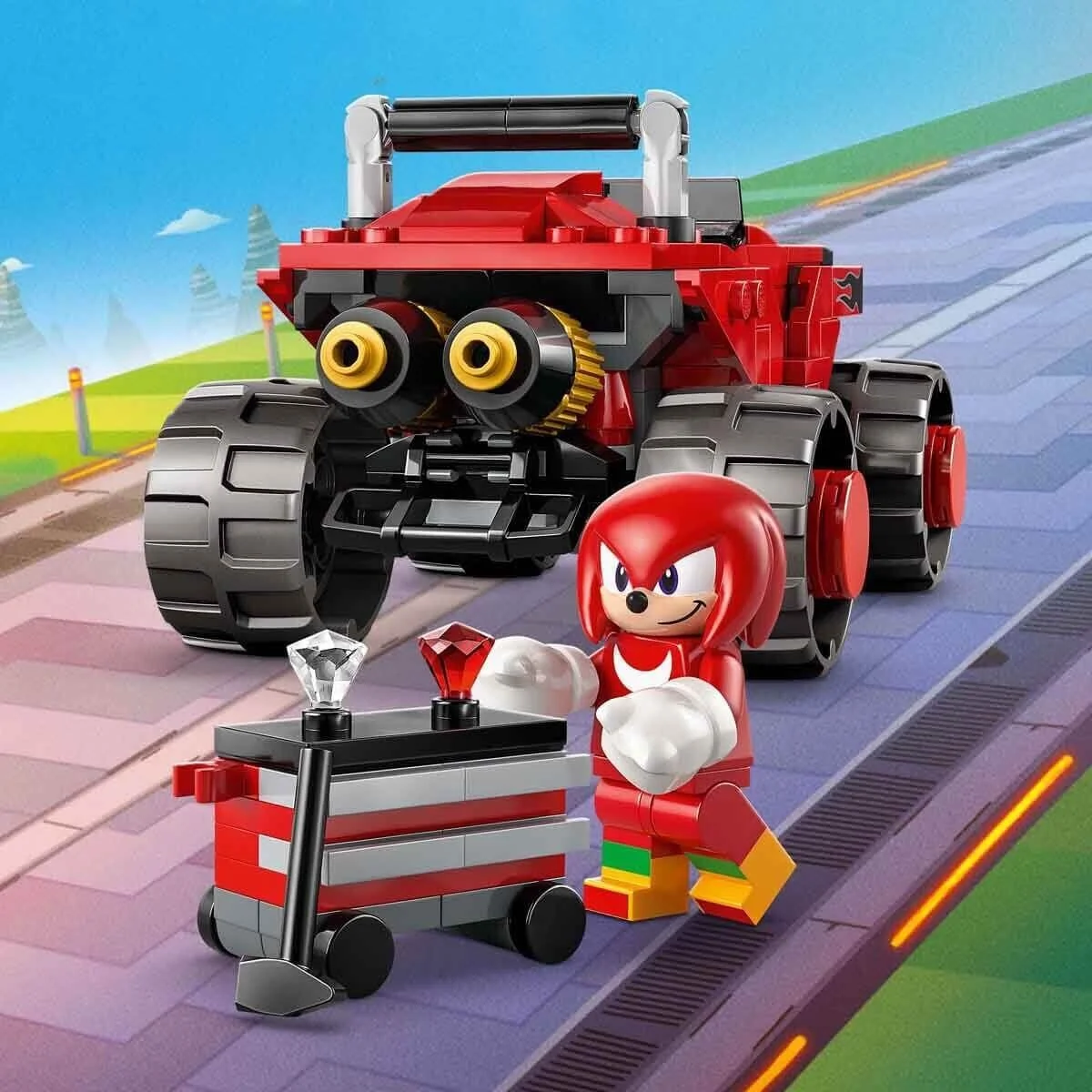 77118 Lego Sonic Silverın Arabası, Knucklesın Canavar Kamyonuna Karşı 378 parça görsel 7
