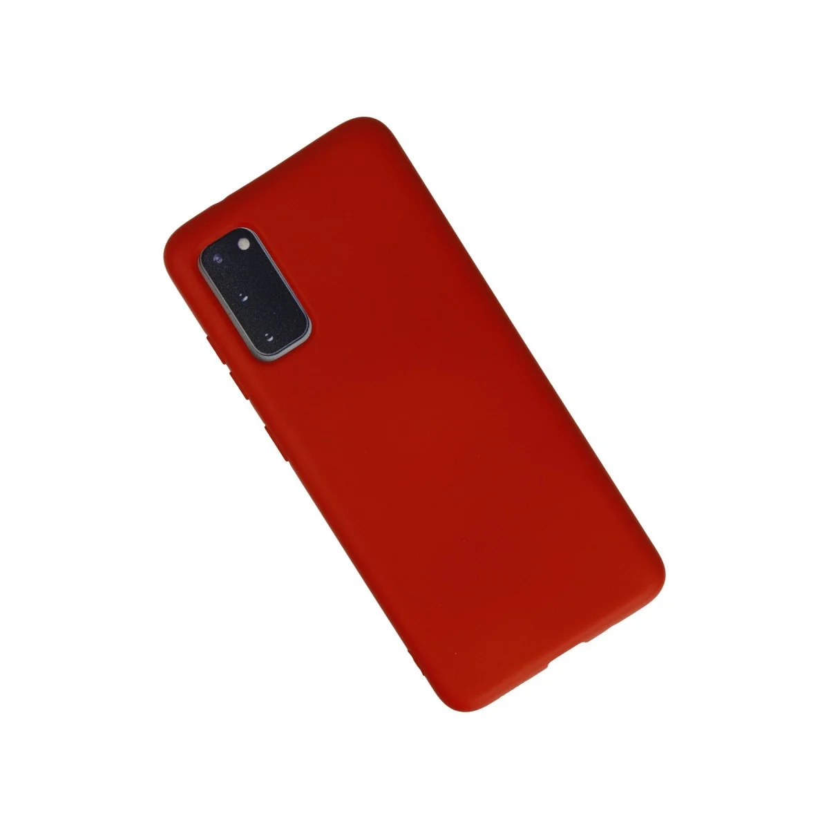 Samsung Galaxy S20 Kılıf Nano İçi Kadife Silikon - Kırmızı görsel 2