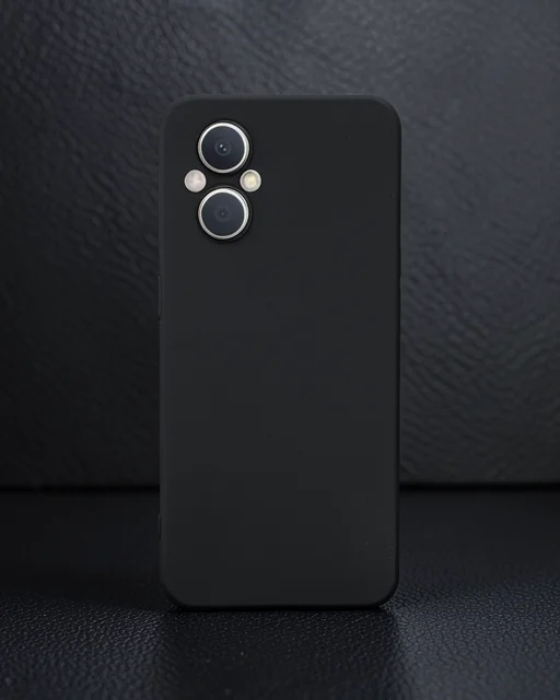 Oppo Reno 7 Lite Kılıf Nano İçi Kadife Silikon - Siyah