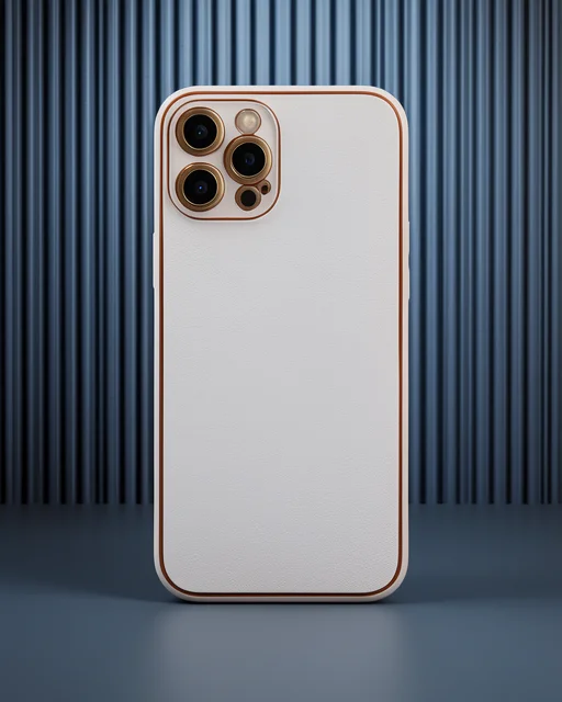 Apple İphone 12 Pro Kılıf Coco Deri Silikon Kapak - Pudra