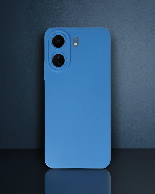 Xiaomi Redmi 13c Kılıf Nano İçi Kadife Silikon - Mavi