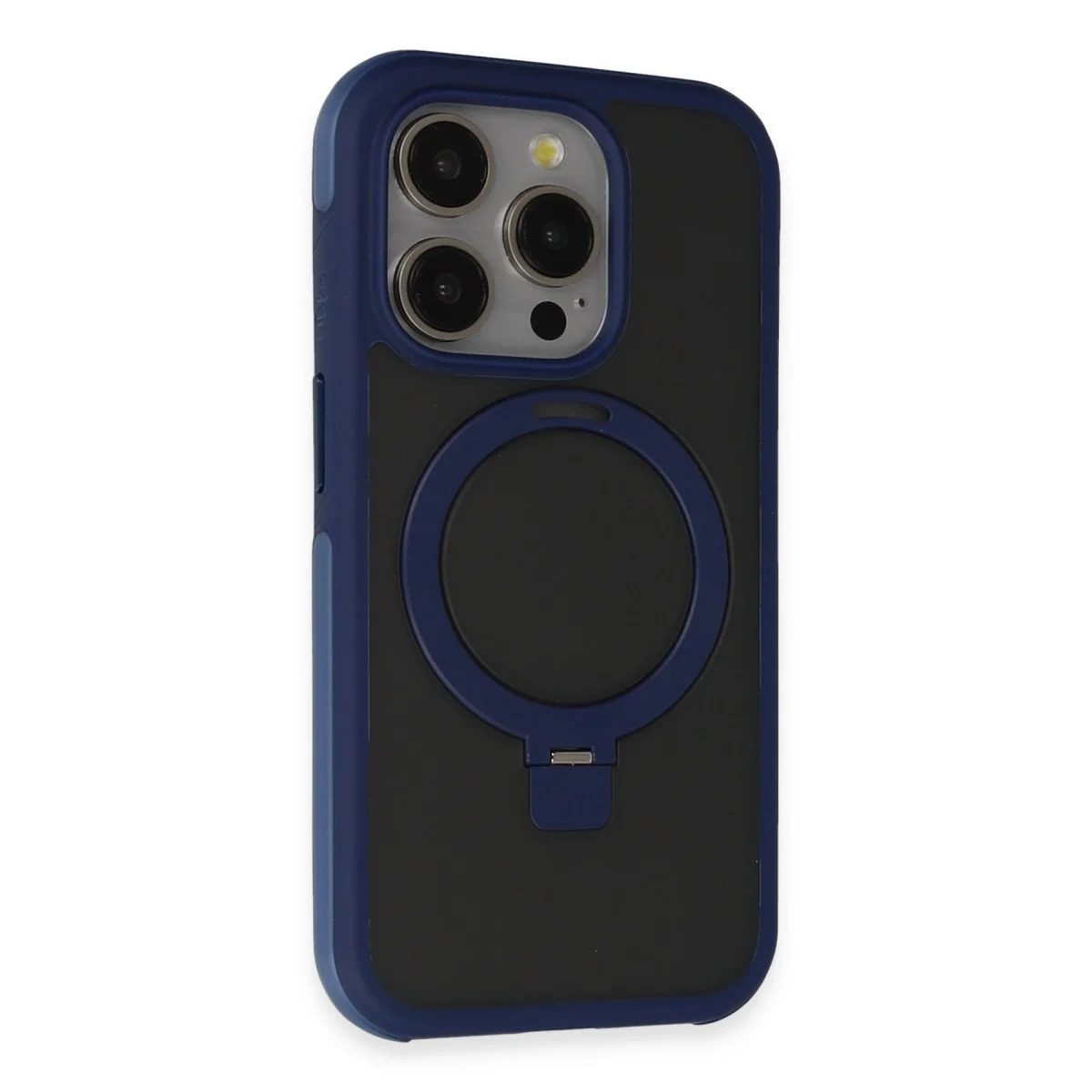 Joko Apple İphone 15 Pro Max Zorda Airbag Magsafe Standlı Kapak - Lacivert