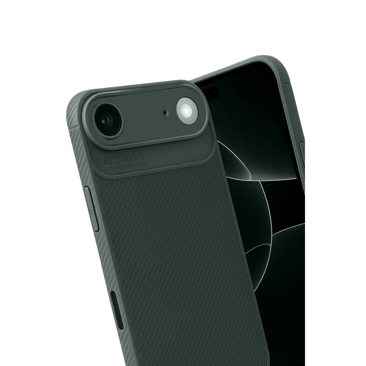 Apple iPhone 17 Air Auto Focus Karbon Kapak - Koyu Yeşil görsel 3